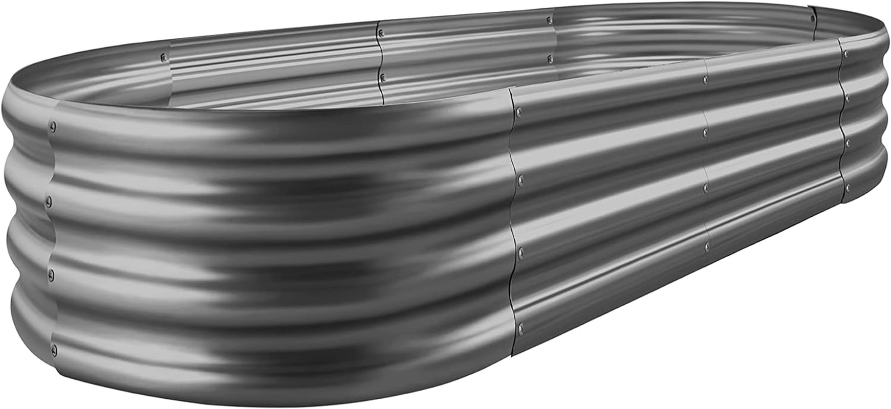 Galvanized Raised Garden Bed Kit, Galvanized Planter Garden Boxes Outdoor, Oval Large Metal for Vegetables…………