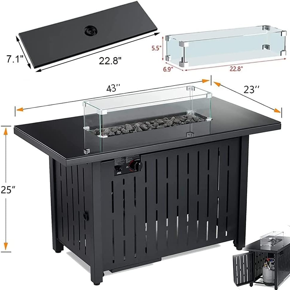 Propane Gas Fire Pit Table