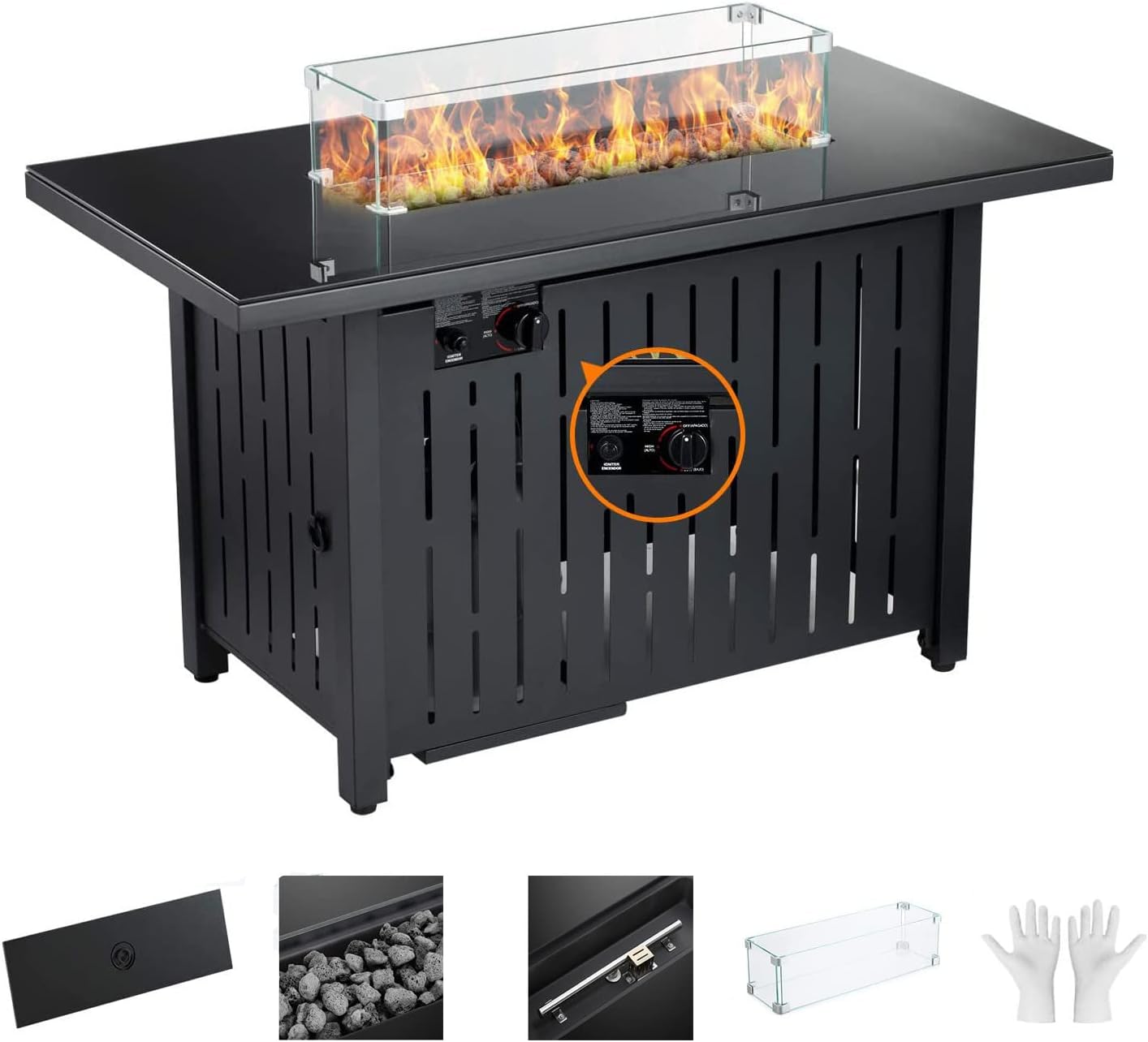 Propane Gas Fire Pit Table