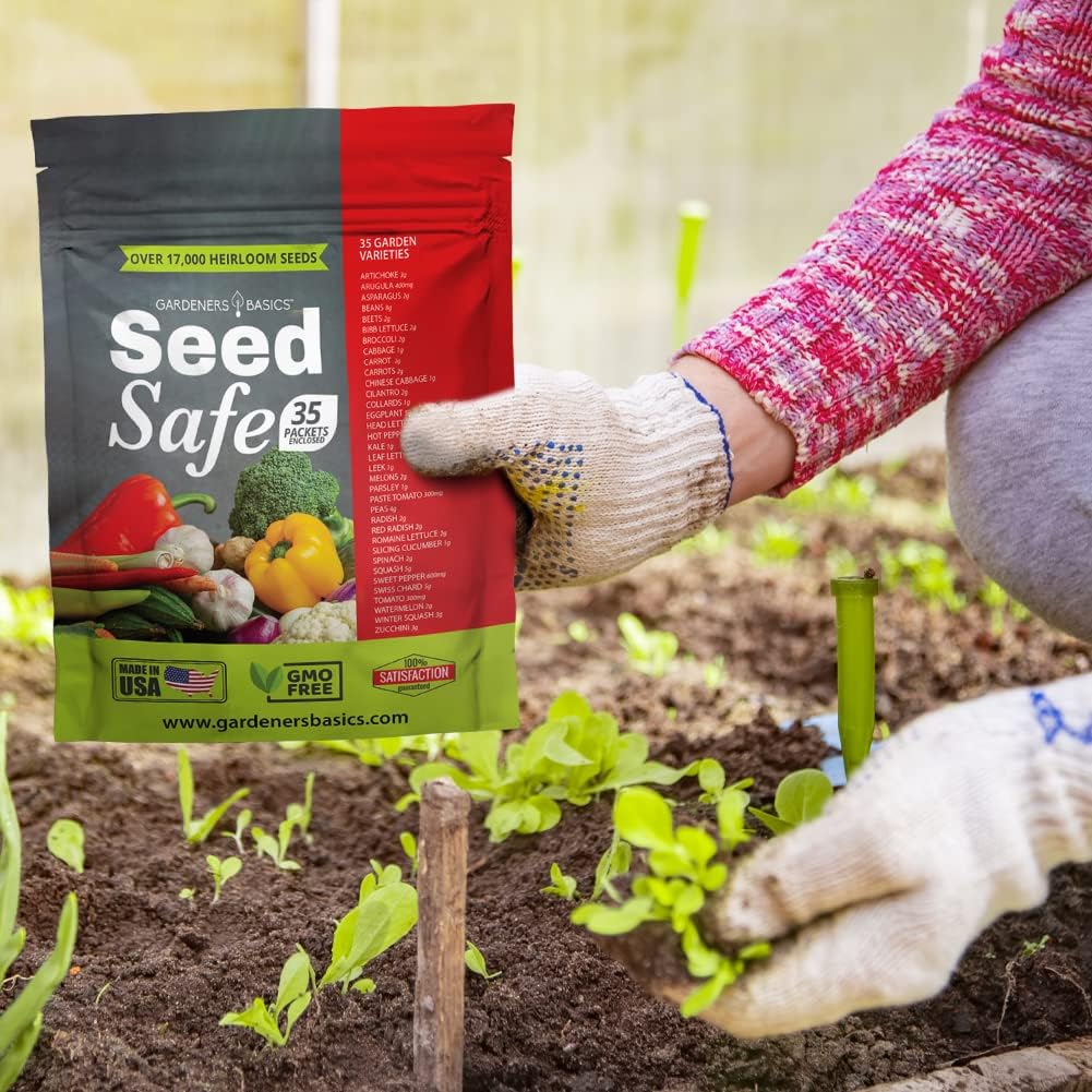 , Survival Garden Heirloom Seeds, Victory Garden Seeds - 35 Varieties, 17,000+ Vegetable and Fruit Seeds for Planting Great Emergency Preparedness Items and Bugout Bag Supplies Gear