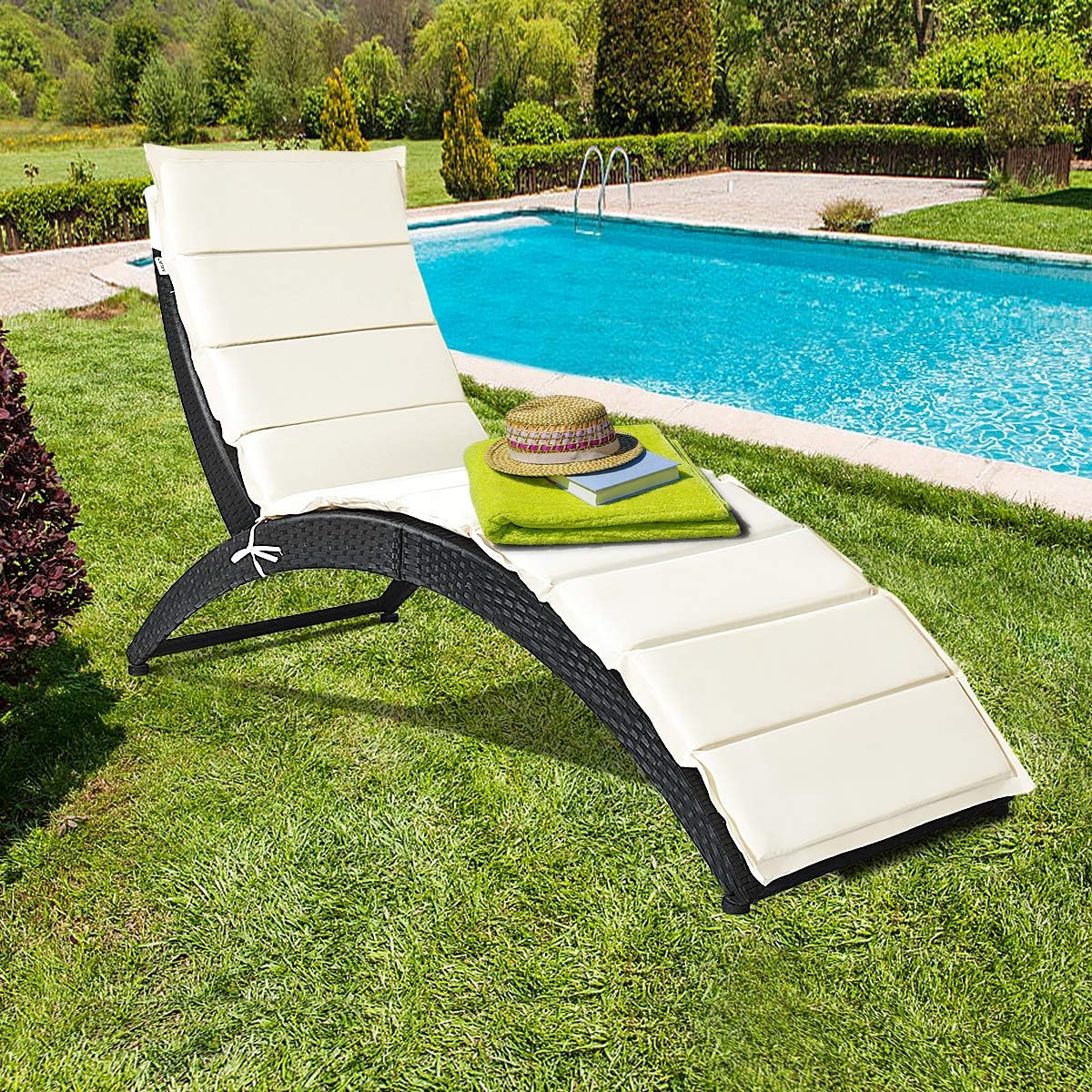 Patio Lounge Chair with Cushion