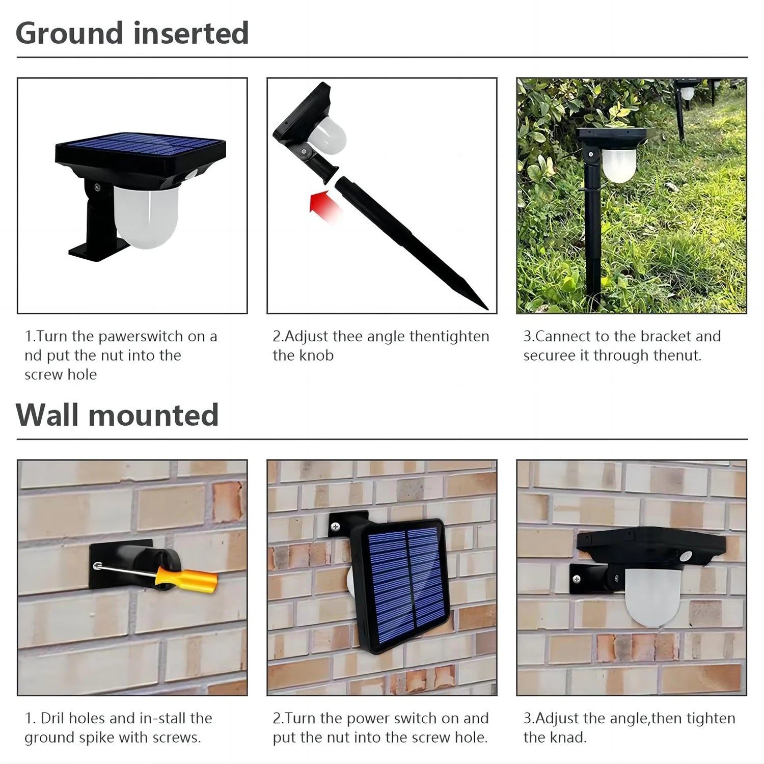Motion Sensor Yard Solar Light