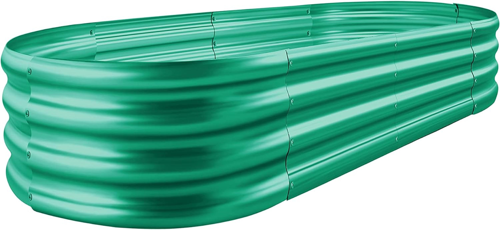 Galvanized Raised Garden Bed Kit, Galvanized Planter Garden Boxes Outdoor, Oval Large Metal for Vegetables…………