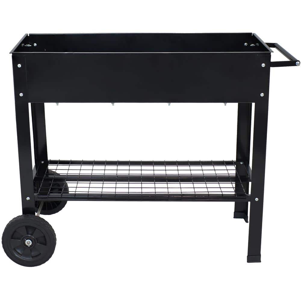 Galvanized Raised Garden Bed Cart