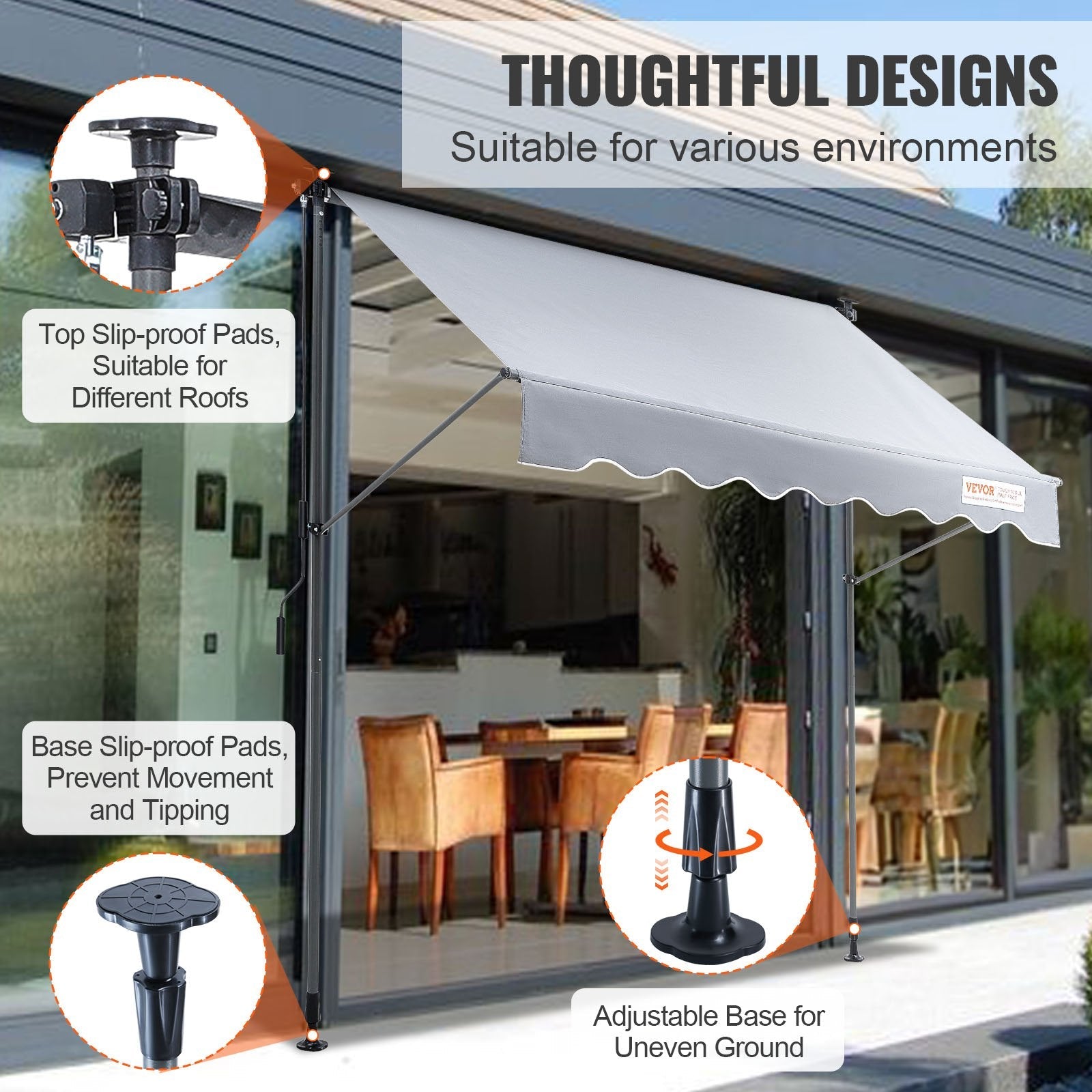 Retractable Patio Awning Sunshade