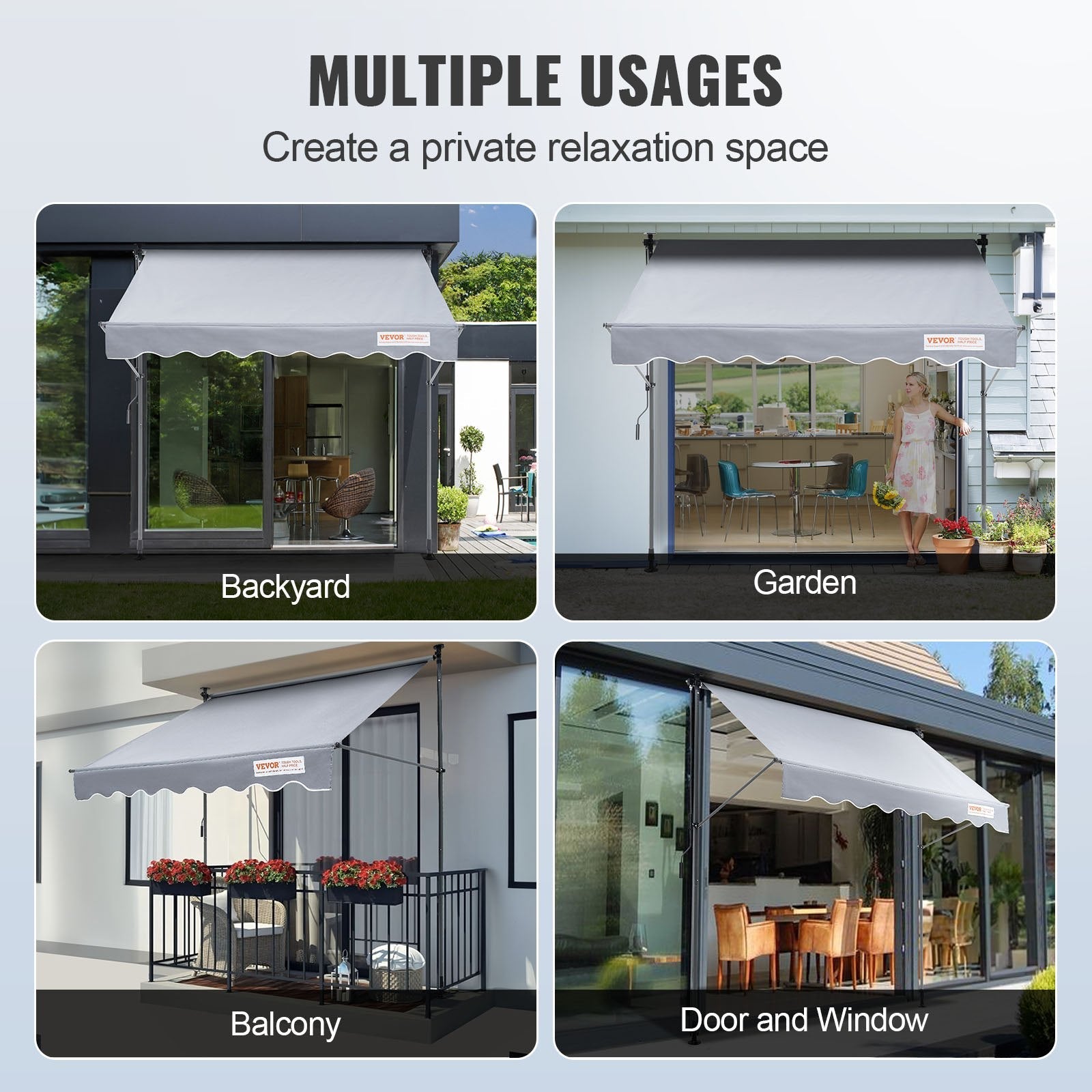 Retractable Patio Awning Sunshade